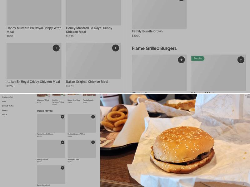 Burger King Menu