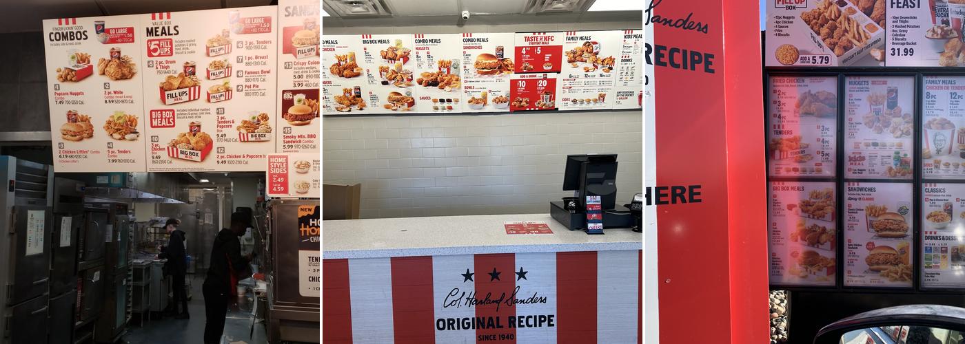 KFC Menu