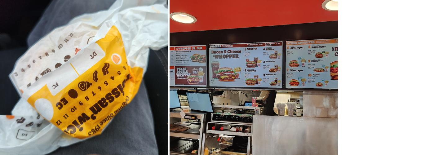 Burger King Menu