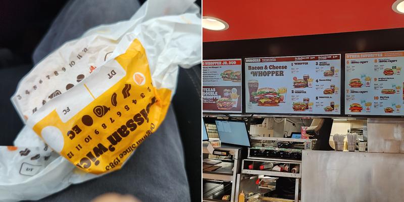 Burger King Menu