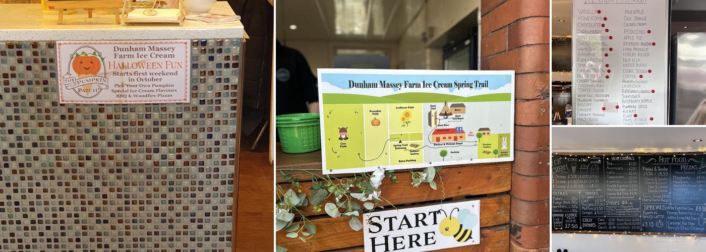 Dunham Massey Farm Ice Cream Menu