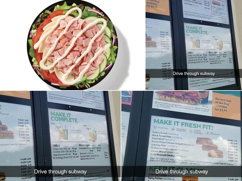 Subway Menu