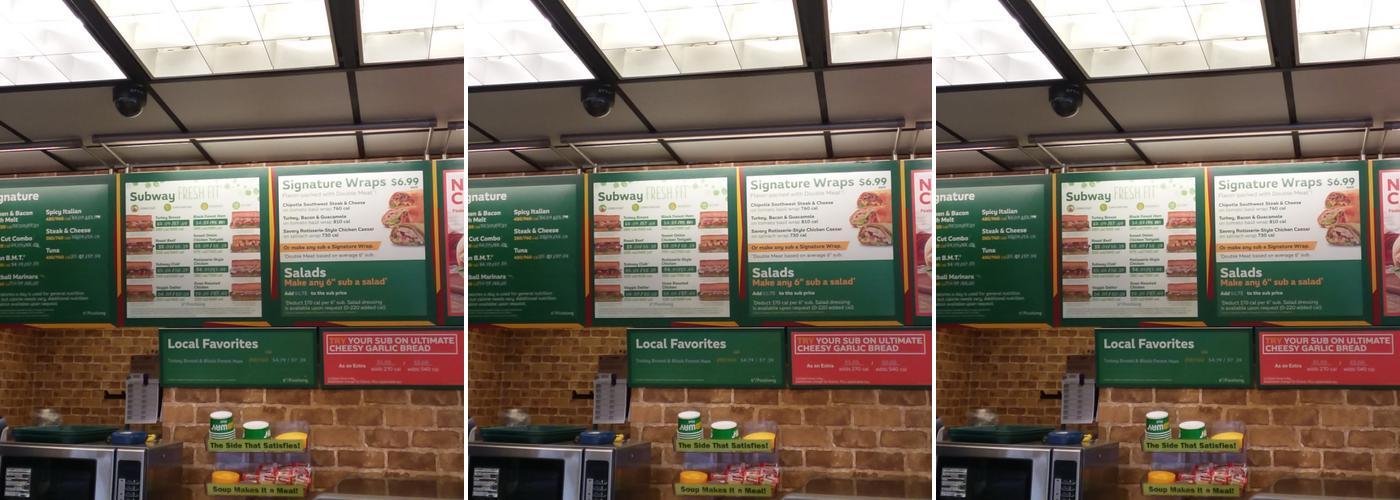 Subway Menu