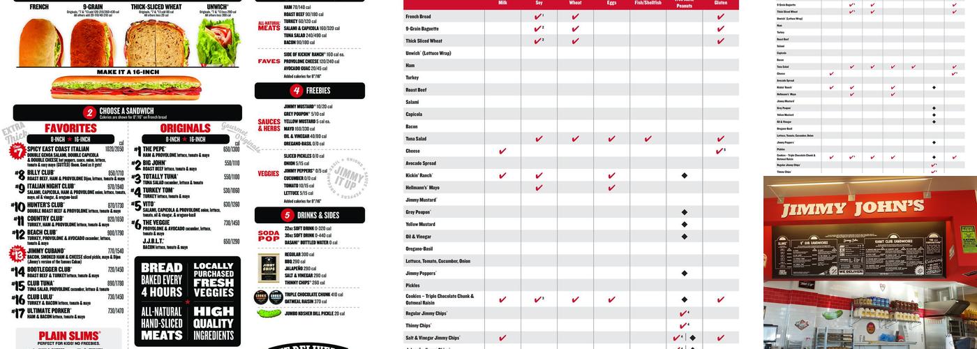 Jimmy John's Menu