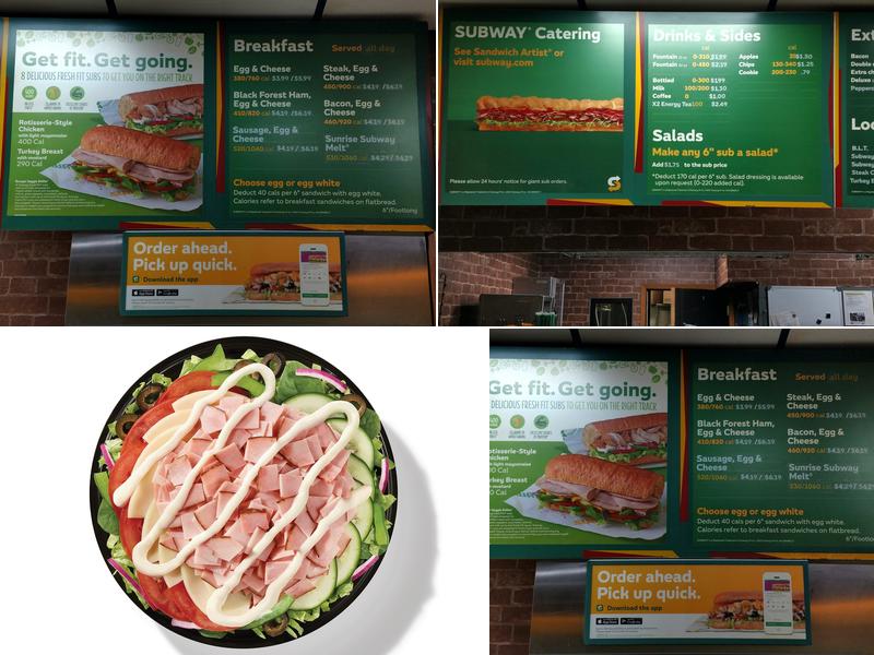 Subway Menu