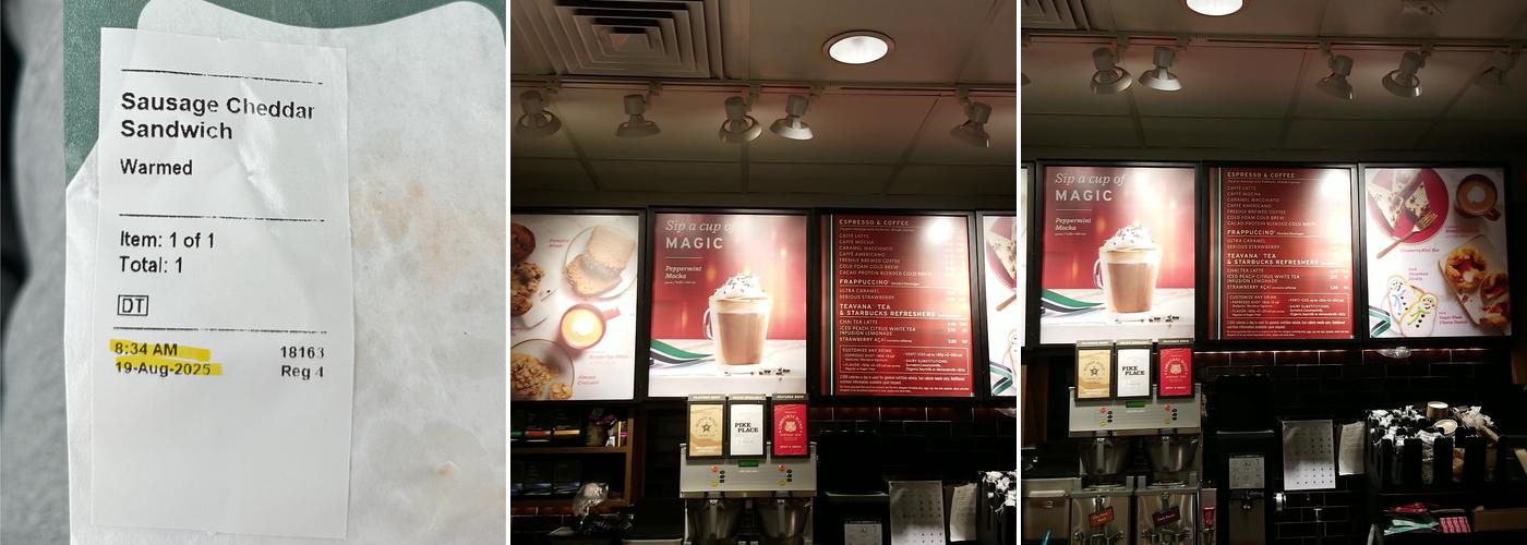 Starbucks Menu