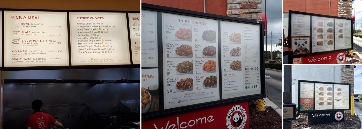 Panda Express Menu