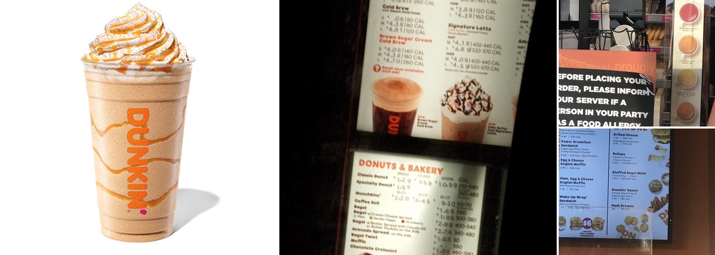 Dunkin' Menu