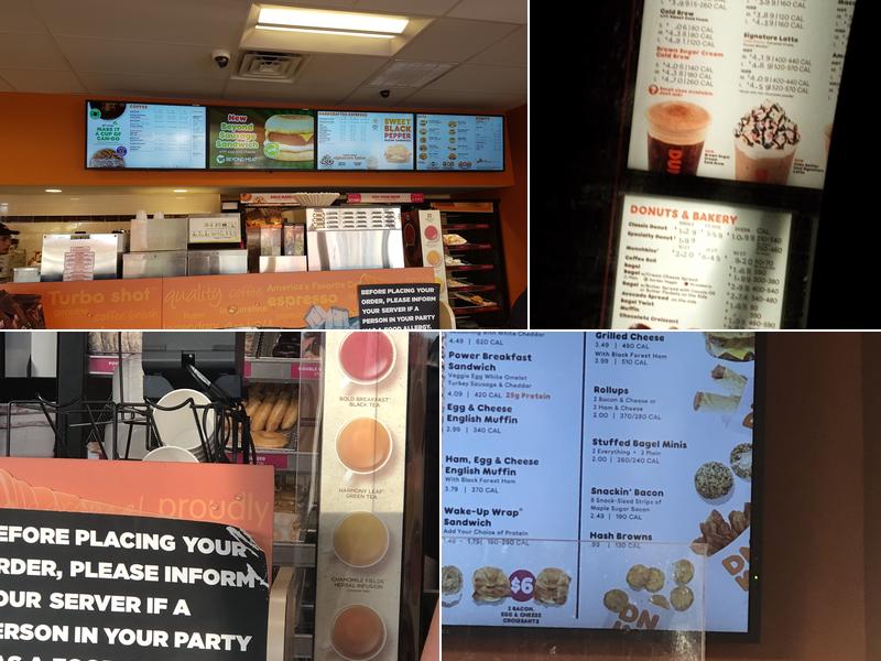 Dunkin' Menu
