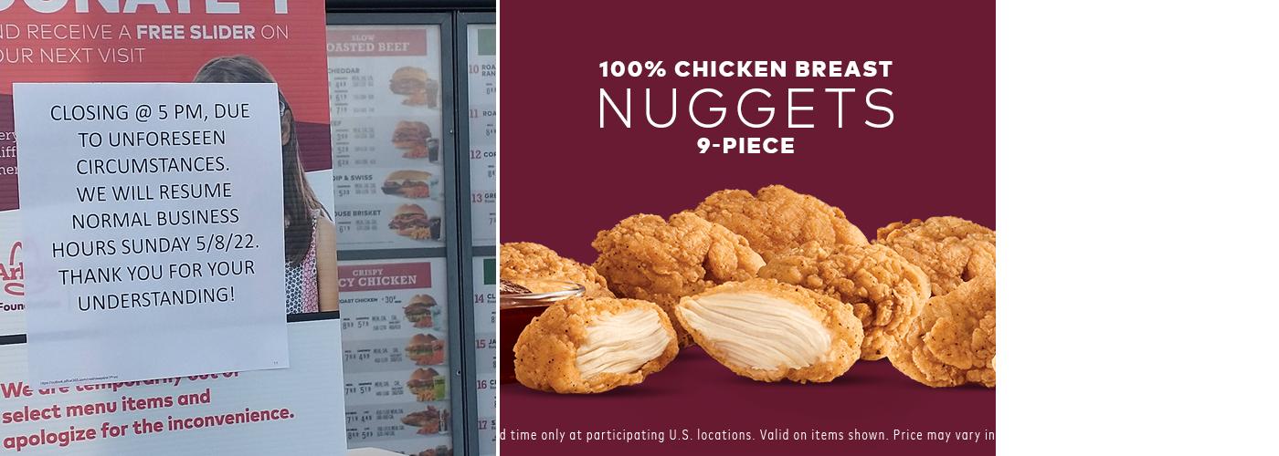 Arby's Menu