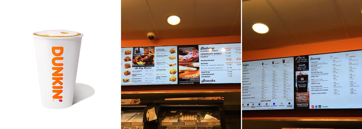 Dunkin' Menu