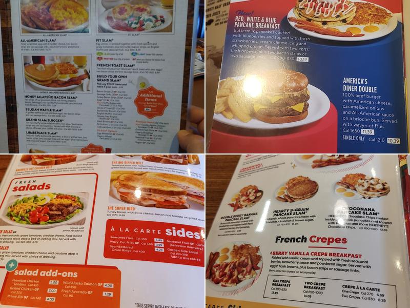 Denny's Restaurant Menu