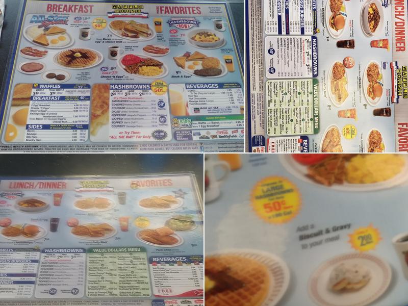 Waffle House Menu