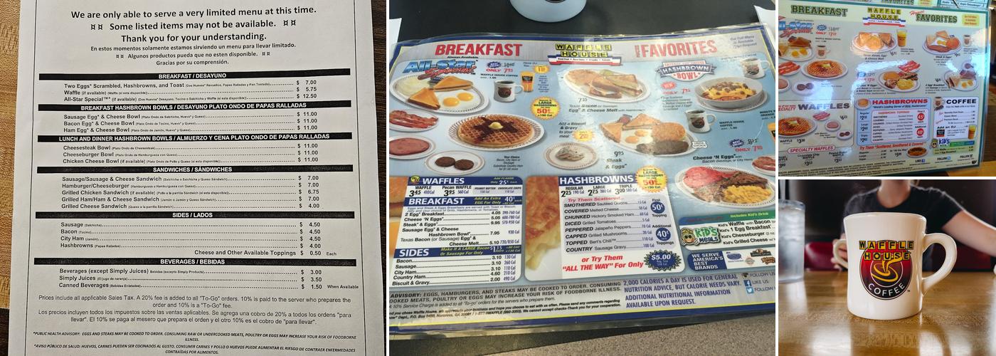Waffle House Menu