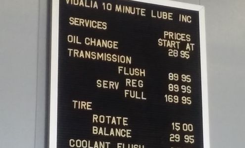 Vidalia 10 Minute Lube