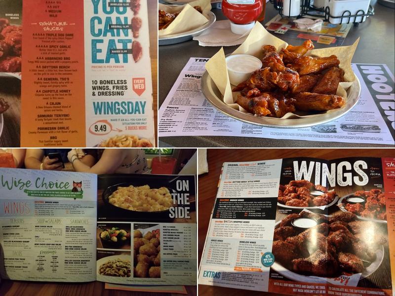 Hooters Menu