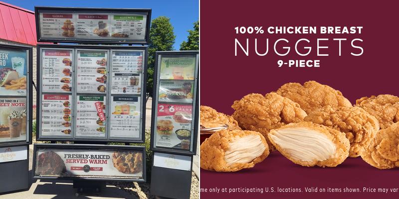 Arby's Menu