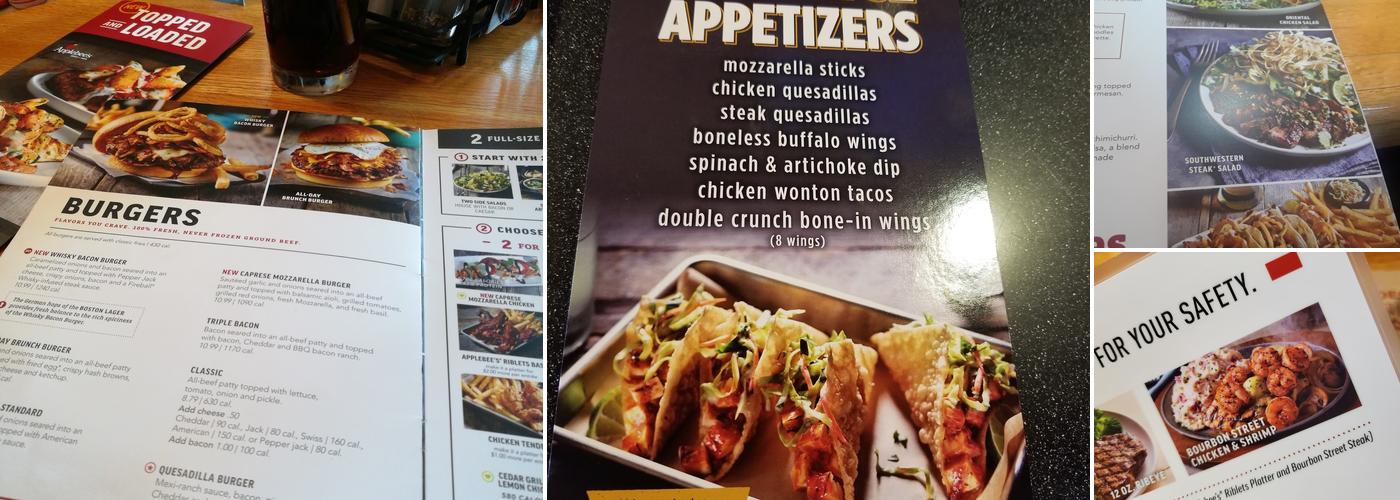 Applebee's Grill + Bar Menu