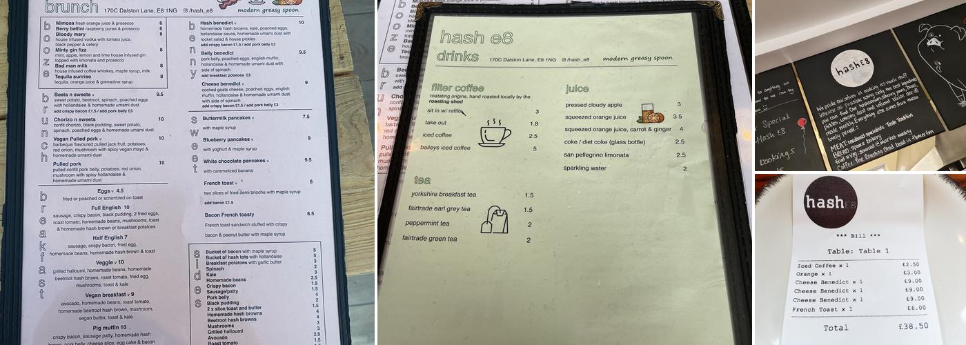 Hash E8 Menu