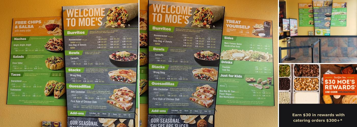 Moe's Southwest Grill Menu