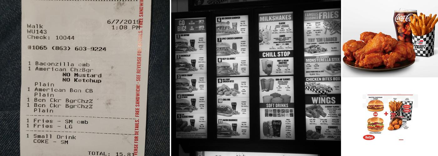Checkers Menu