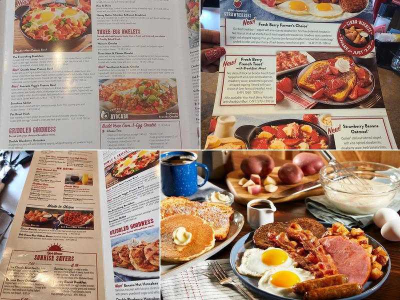 Bob Evans Menu