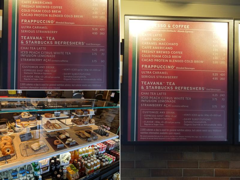 Starbucks Menu