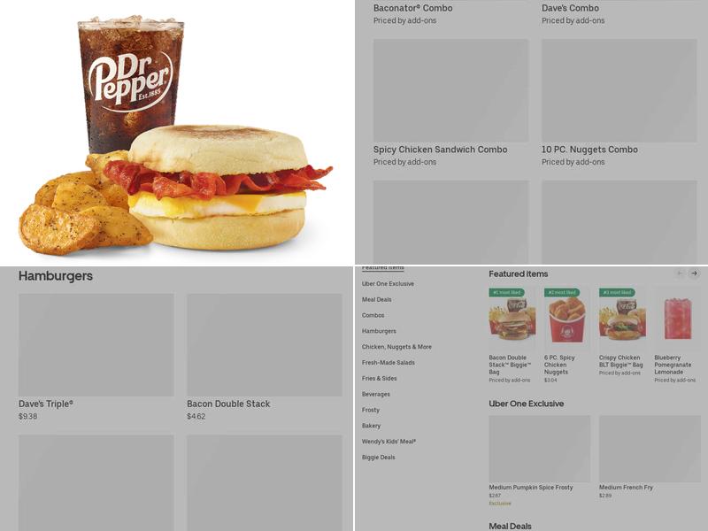 Wendy's Menu