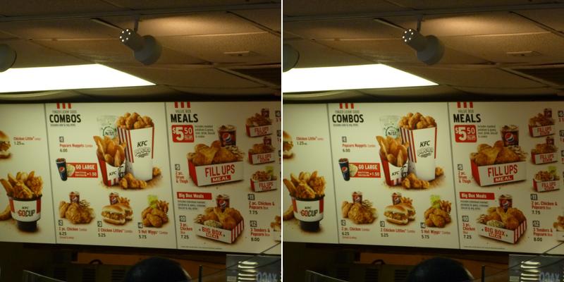 KFC Menu