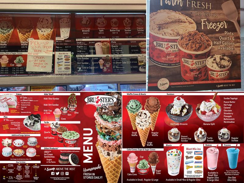 Bruster's Real Ice Cream Menu