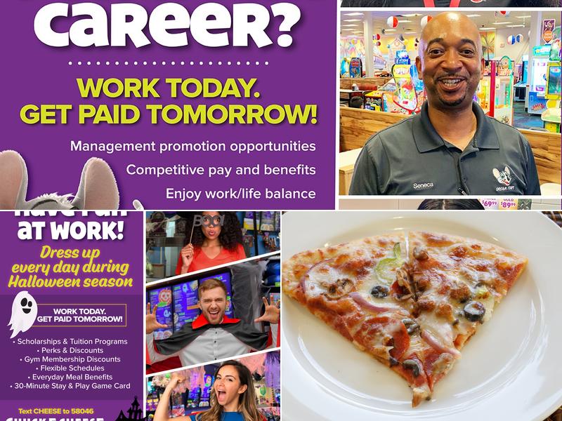 Chuck E. Cheese Menu