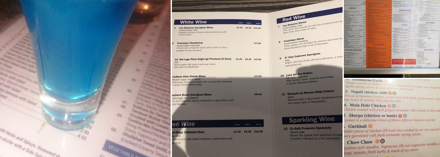 Gurkha Barnstaple Menu