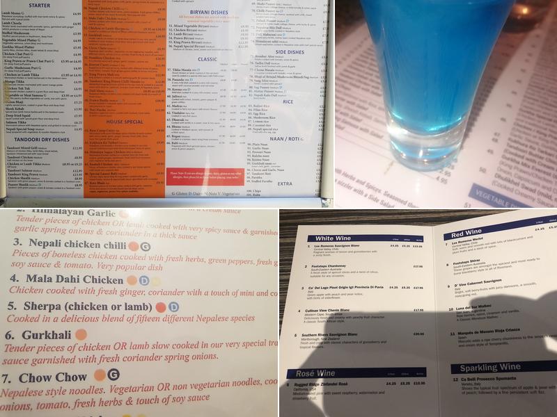 Gurkha Barnstaple Menu