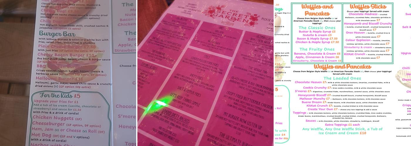 It’s Waffle Time Menu