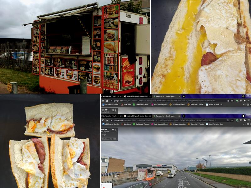 Full monty burger van