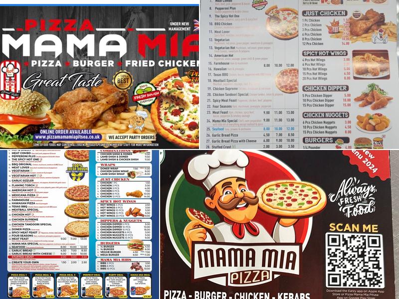 PIZZA MAMA MIA Menu