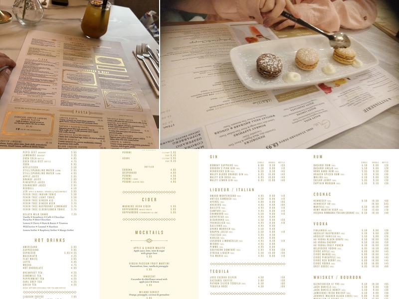 Caffe Di Milano Menu