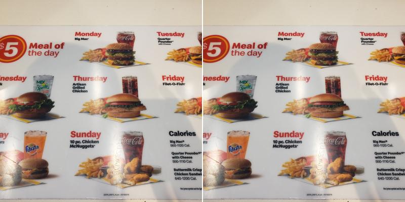 McDonald's Menu
