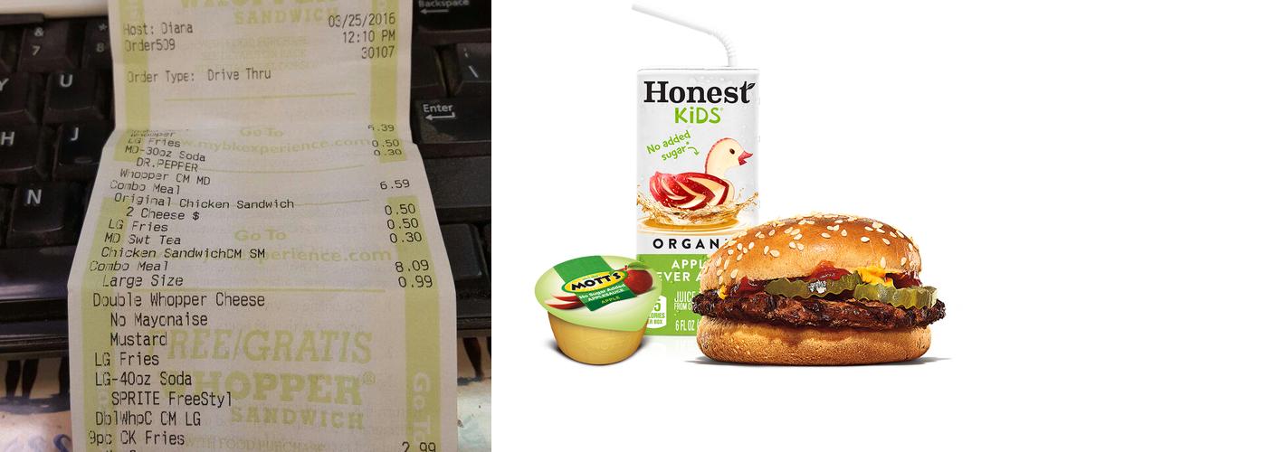 Burger King Menu