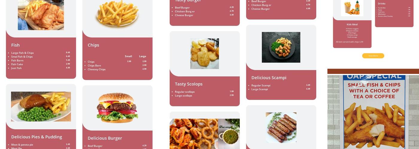 Seaside • Traditional Fish & Chips Menu