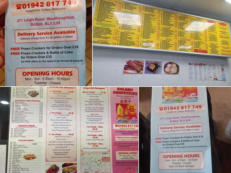 Golden Chopstick Menu