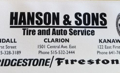 Hanson & Sons Tire and Auto Clarion