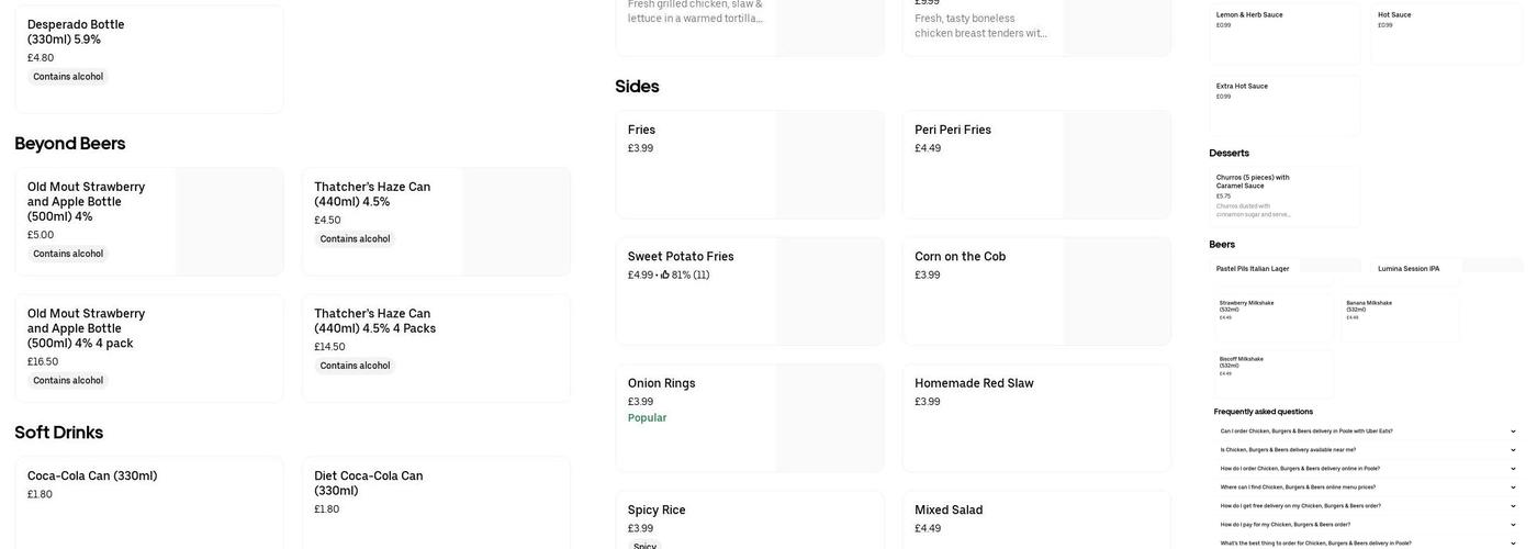 The King Of Curry Menu