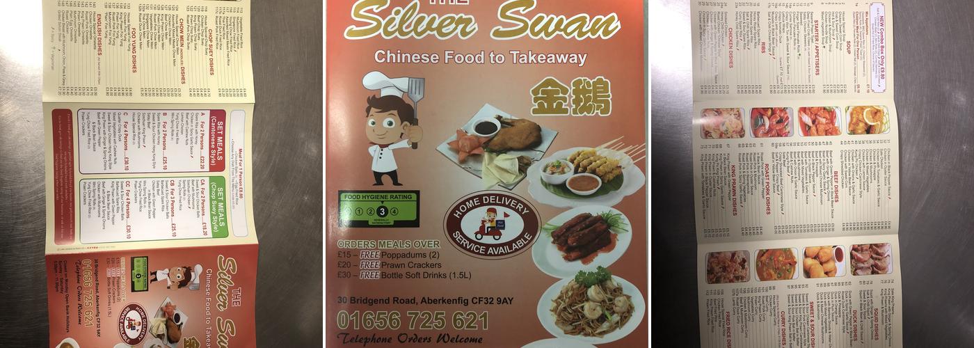 Silver Swan Chinese Takeaway Menu