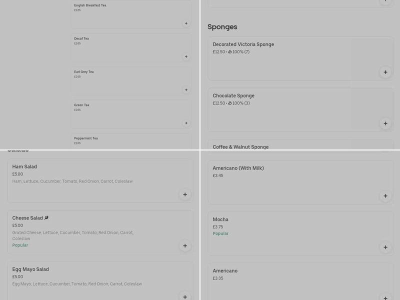 Somerset Bakehouse - Parkway Menu