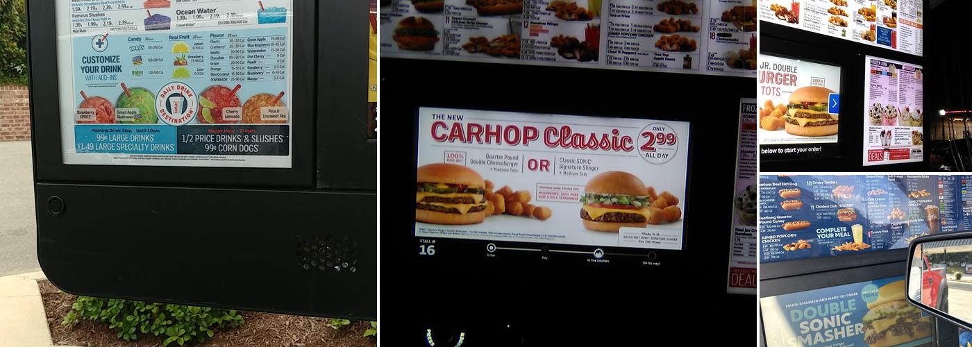 Sonic Drive-In Menu