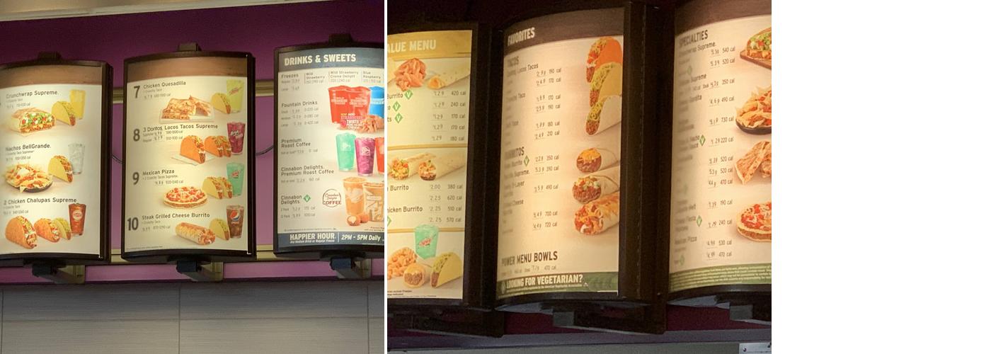 Taco Bell Menu
