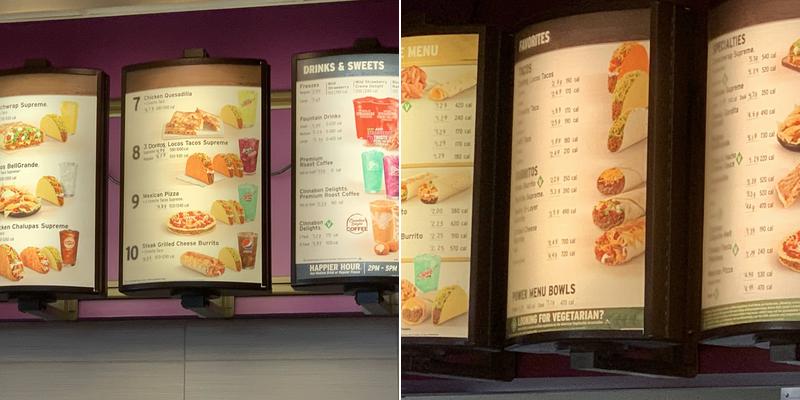 Taco Bell Menu