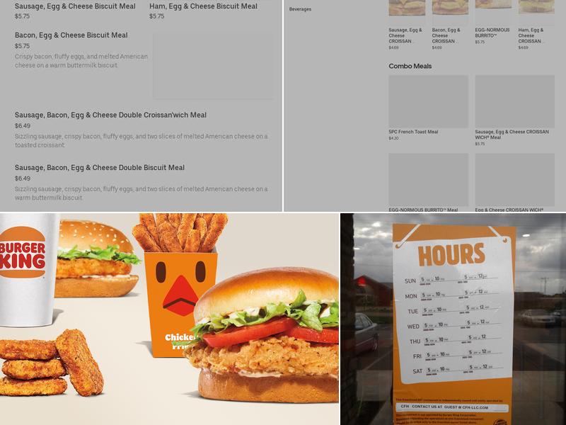 Burger King Menu