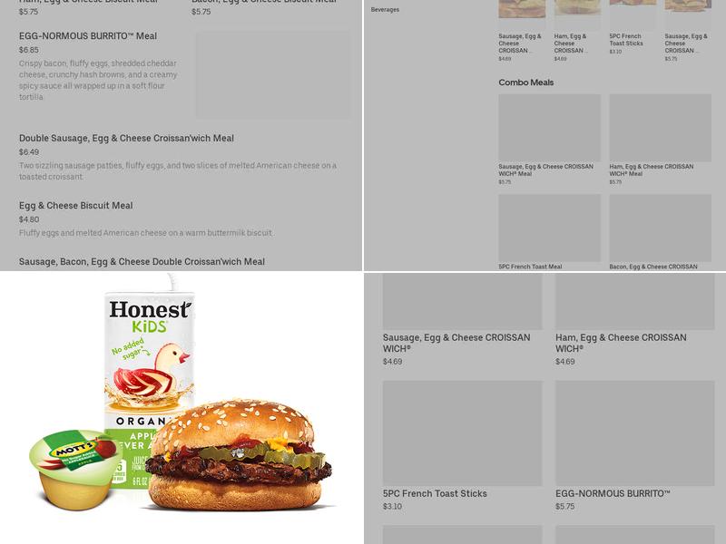 Burger King Menu